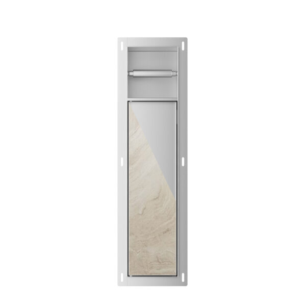 Rocko toiletrol- en borstelhouder inbouw betegelbaar RVS 332130