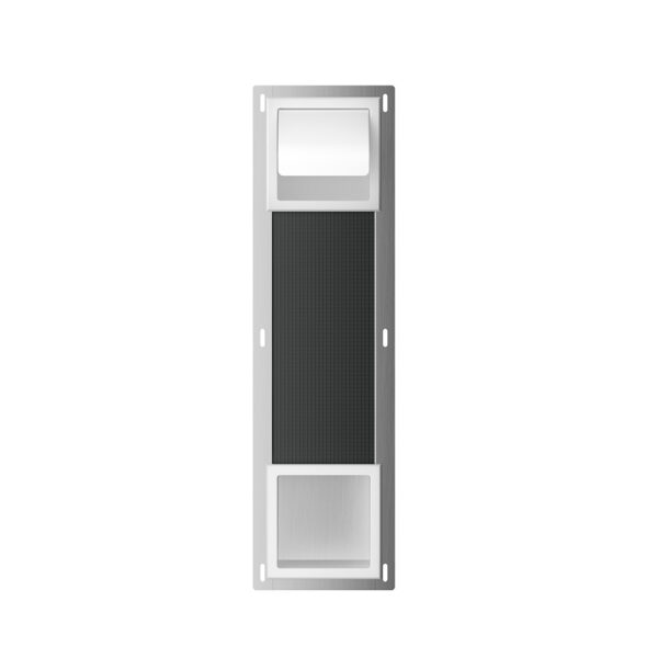 Rocko toiletrolhouder met klep en reserverolhouder inbouw mat wit 332157