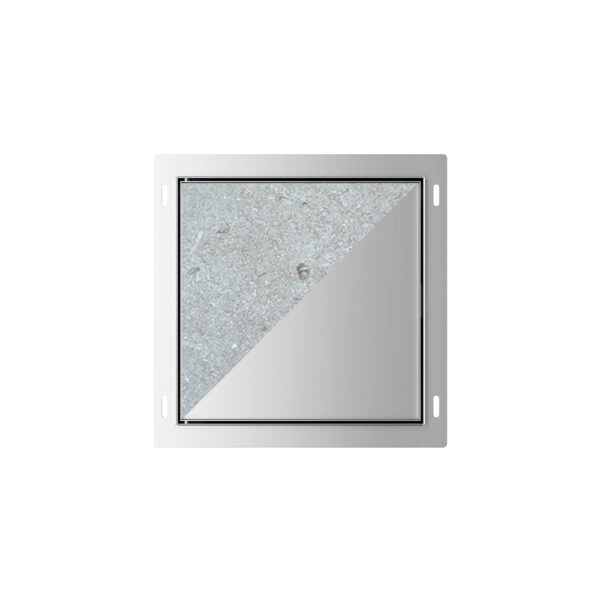 Demis inbouwnis betegelbaar 30 x 30 x 14 cm RVS 332169