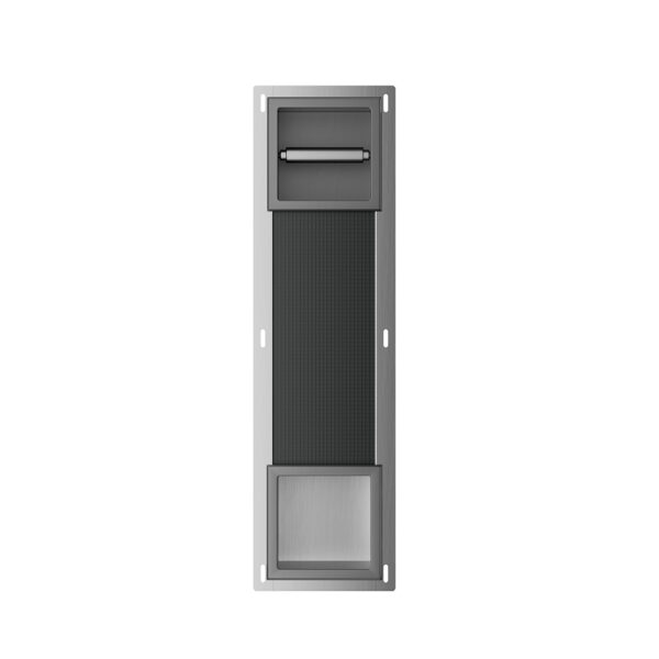 Rocko toiletrolhouder zonder klep en reserverolhouder inbouw gunmetal 332186