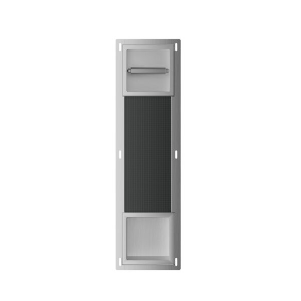 Rocko toiletrolhouder zonder klep en reserverolhouder inbouw RVS 332189