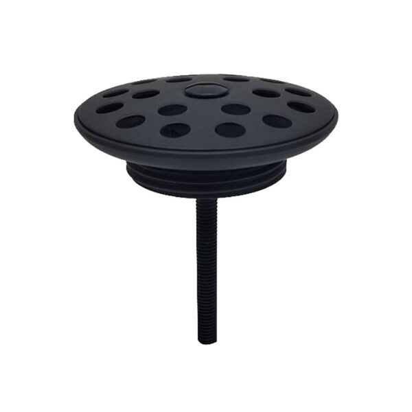 Korv open afvoerplug rooster 5/4" mat zwart 333503