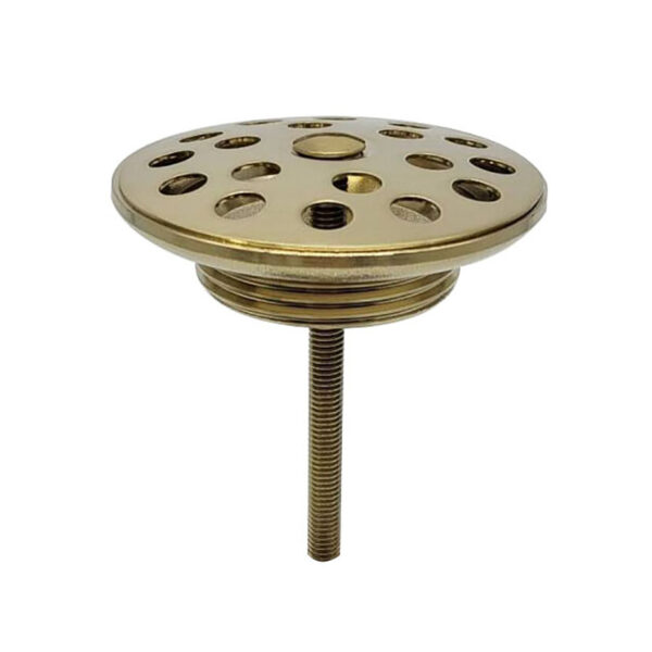 Korv open afvoerplug rooster 5/4" geborsteld messing PVD 333510