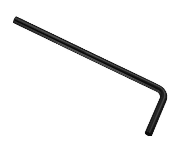 UniMatch vloerbuis 75 x 22 x 3,2 cm mat zwart 333558