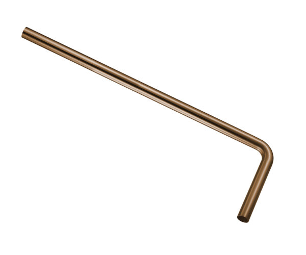 UniMatch vloerbuis 75 x 22 x 3,2 cm geborsteld brons koper PVD 333562