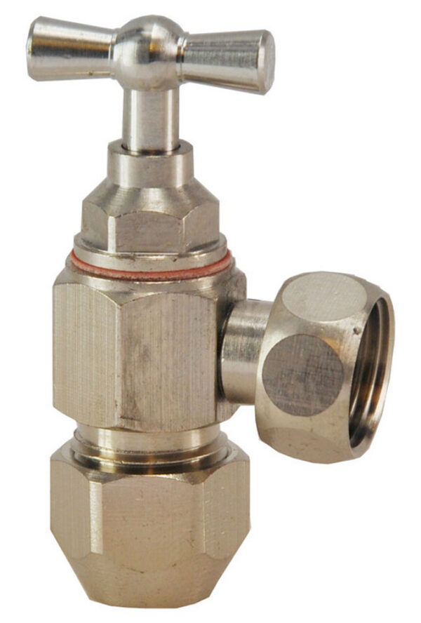 Hoekstopkraan 3210 3/8x10mm chroom 333614