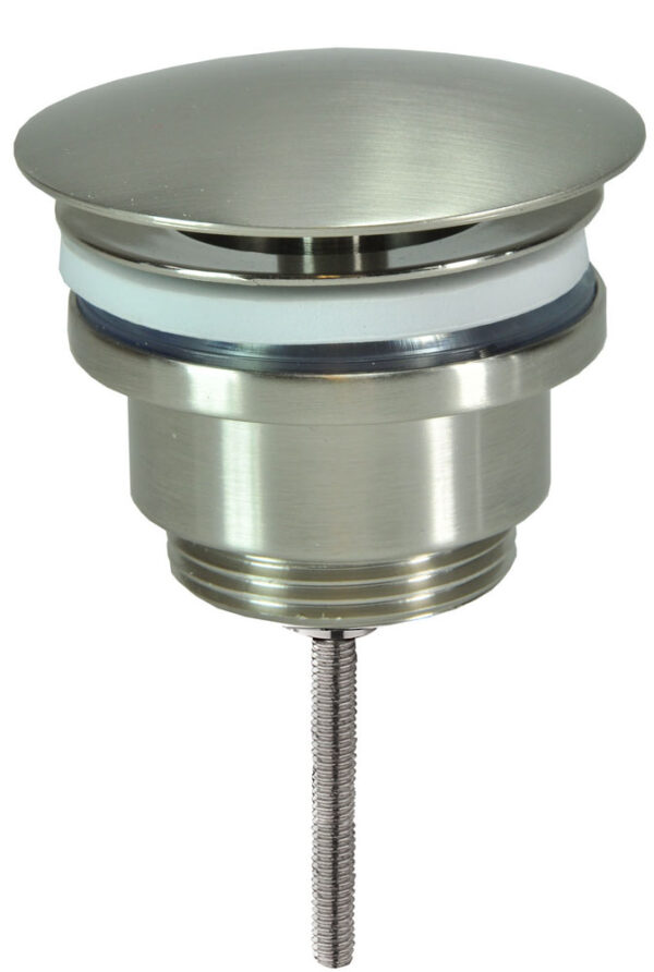 UniMatch open afvoerplug 5/4'' geborsteld staal 334399