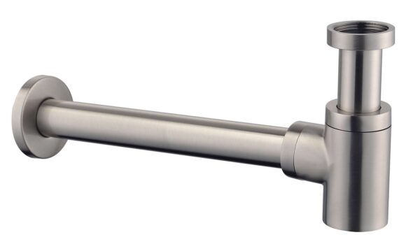 UniMatch fonteinsifon 5/4" x 32 mm geborsteld staal 334421
