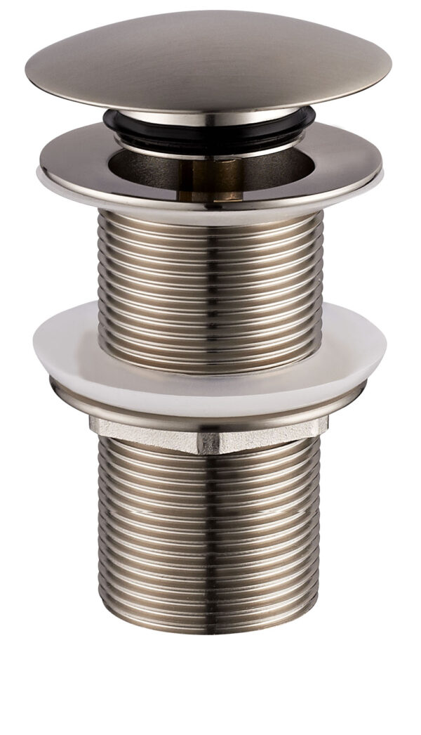 UniMatch clickwaste afvoerplug verlengd 5/4" geborsteld staal 334472