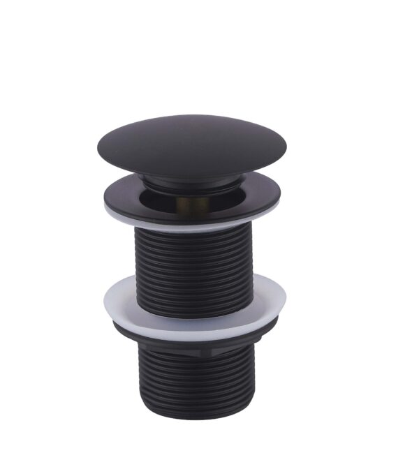 UniMatch clickwaste afvoerplug verlengd 5/4" mat zwart 334473