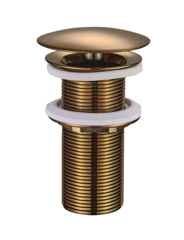UniMatch open afvoerplug verlengd 5/4" geborsteld brons koper PVD 334488