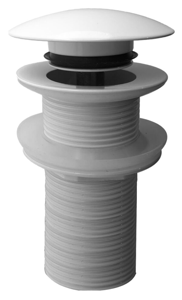 UniMatch clickwaste afvoerplug verlengd 5/4" glans wit 334489