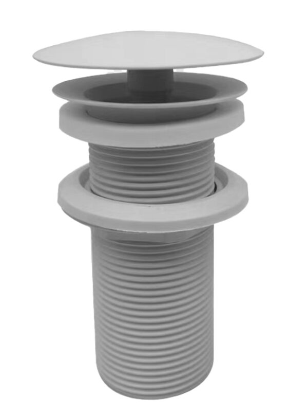 UniMatch open afvoerplug verlengd 5/4" mat wit 334494