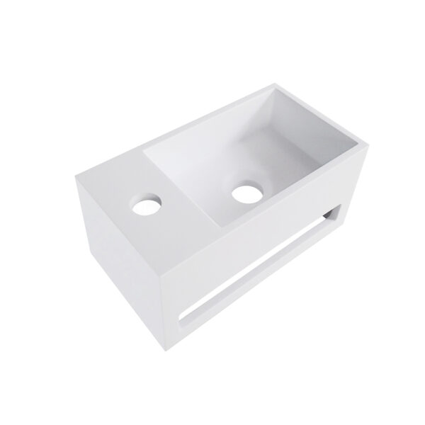 Julia fontein links 35 x 20 x 16 cm solid surface mat wit 364052