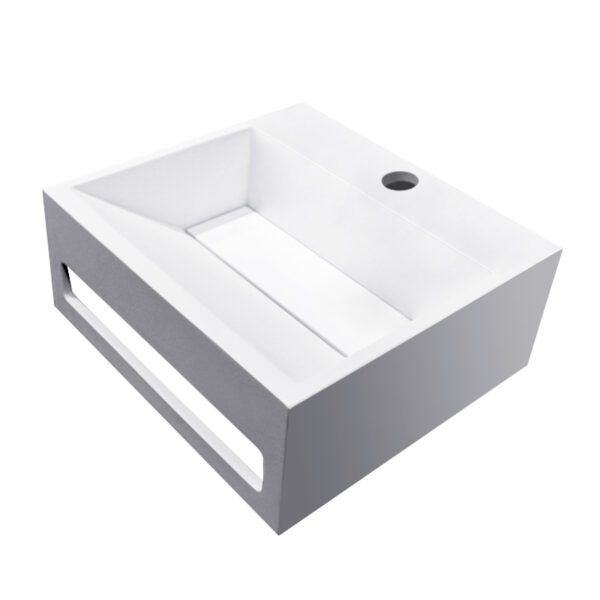 Julia fontein 30 x 28 x 12,5 cm solid surface mat wit 364080