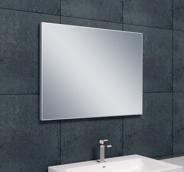 Serra spiegel rechthoek met lijst 80 x 60 x 2,1 cm aluminium 383751