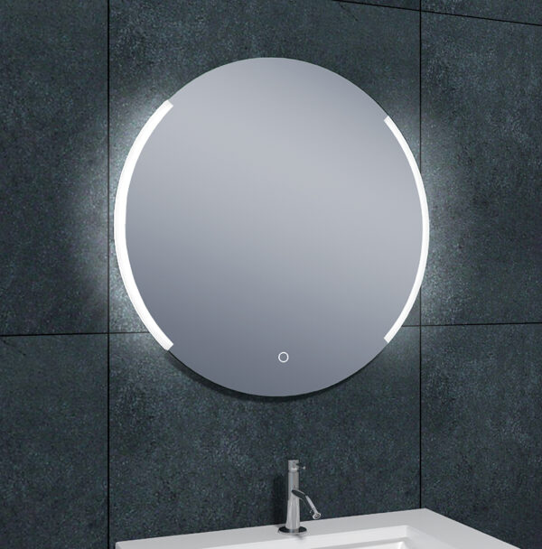 Round spiegel rond met LED, dimbaar en spiegelverwarming 80 cm 383796
