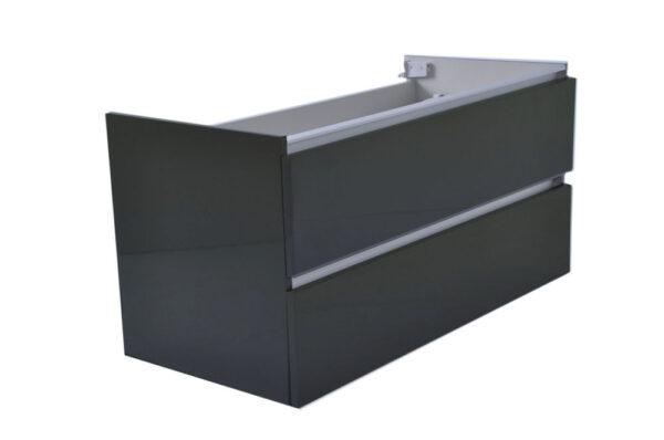 Vision onderkast met 2 laden 100 x 46 cm hoogglans grijs 383912