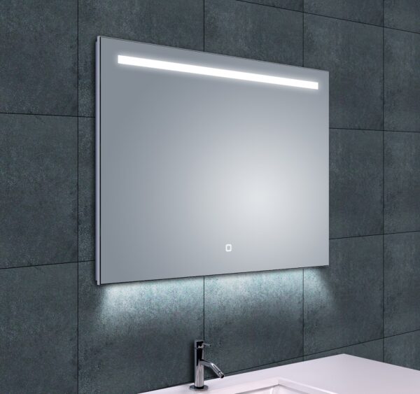 Ambi one spiegel rechthoek met LED, dimbaar en spiegelverwarming 80 x 60 cm 384121