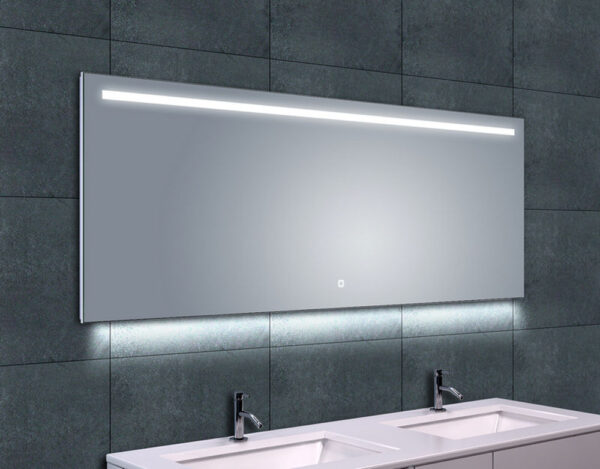 Ambi one spiegel rechthoek met LED, dimbaar en spiegelverwarming 160 x 60 cm 384124