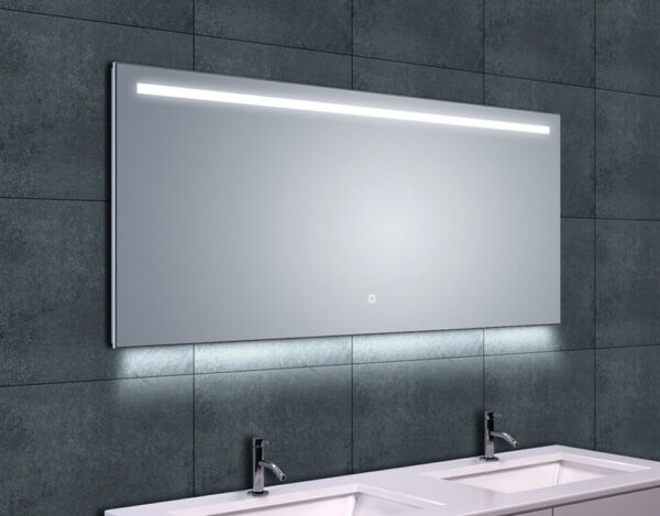 Ambi one spiegel rechthoek met LED, dimbaar en spiegelverwarming 140 x 60 cm 384125