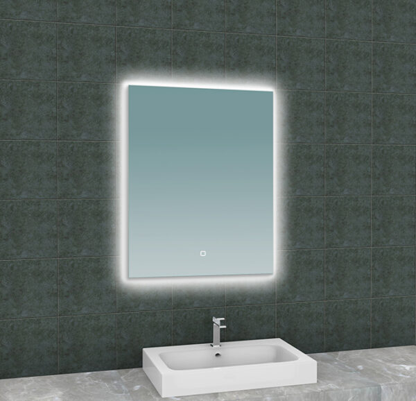 Soul spiegel rechthoek met LED, dimbaar en spiegelverwarming 60 x 80 cm 384183