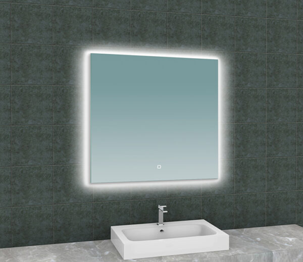 Soul spiegel vierkant met LED, dimbaar en spiegelverwarming 80 x 80 cm 384184