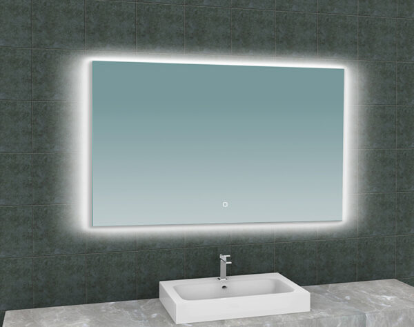 Soul spiegel rechthoek met LED, dimbaar en spiegelverwarming 120 x 80 cm 384186