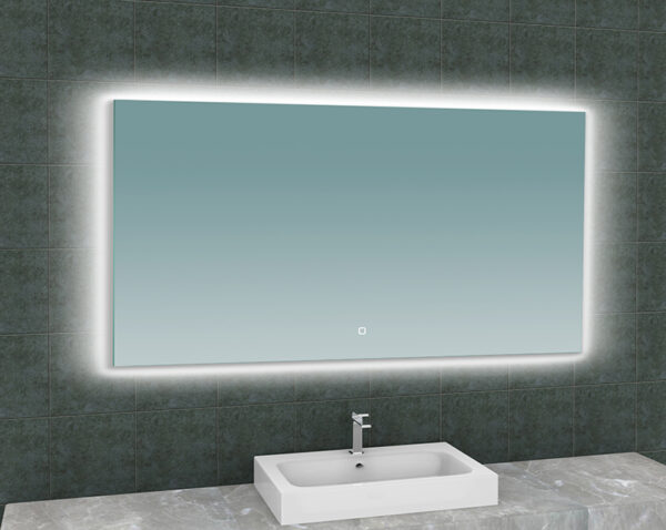 Soul spiegel rechthoek met LED, dimbaar en spiegelverwarming 140 x 80 cm 384187