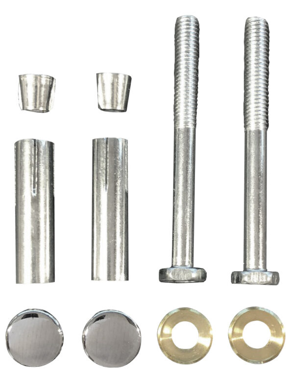 Schroevenset voor ophangbeugel 2 stuks chroom 386520