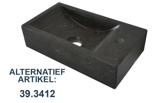 Raw fontein rechts 40x22x10 cm hardsteen gezoet 393501