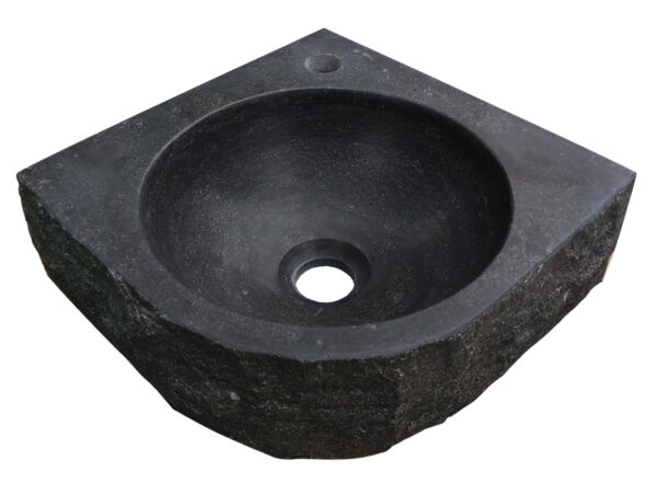 Raw hoekfontein hamerslag 30x30x10 cm hardsteen gezoet 393509