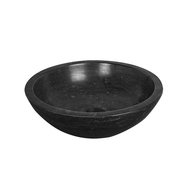Raw waskom rond 40x12 cm hardsteen gezoet 393520