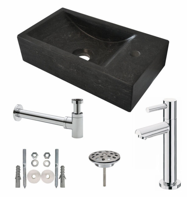 One pack Raw fontein rechts 40x22x10 cm hardsteen gezoet 393601
