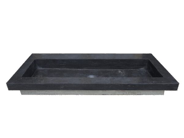 Raw wastafel enkel zonder kraangat 120x46x5 cm hardsteen gezoet 393769