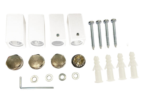 bevestigingset wit tbv sierradiator Tower 413562