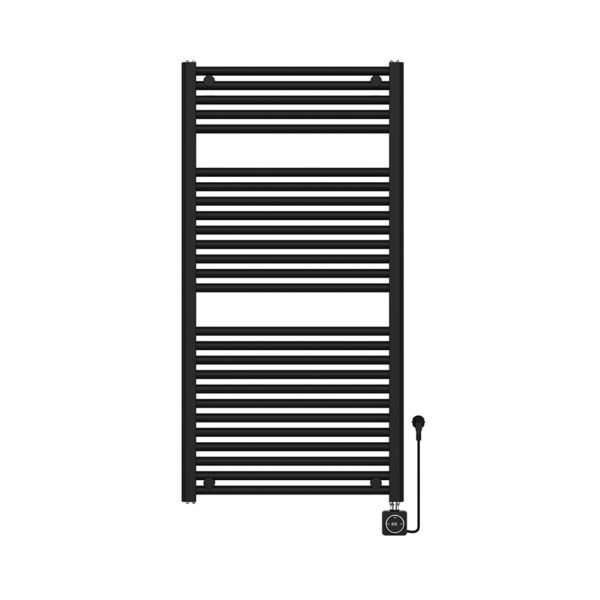 Elara elektrische radiator Smart WiFi 118,5 x 60 cm mat zwart 413567