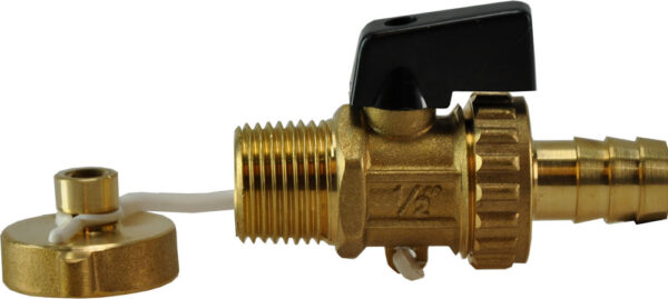 Vul- en aftapkraan 1/2 zwaar model+Hendel 424561