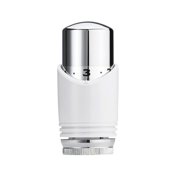 luxe thermostaatknop M-30 wit/chroom 433500