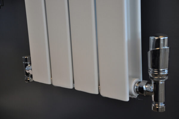 Luxe therm. rad. aansluitset haaks chroom 433534