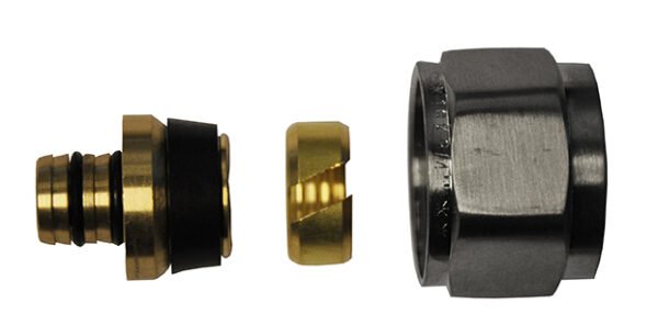 luxe adaptor 16x2,0 Eurok. geborsteld staal 433684