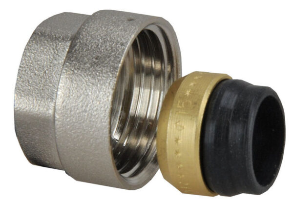 TR-91/A adaptor 3/4''euro.x 15mm vernikkeld 434404