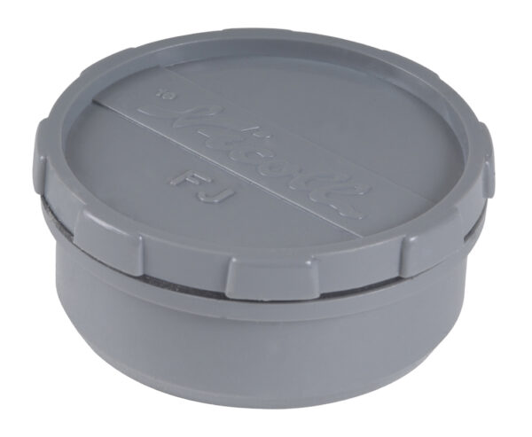 HWA eindstuk met schroefdeksel 80 mm PVC 621233