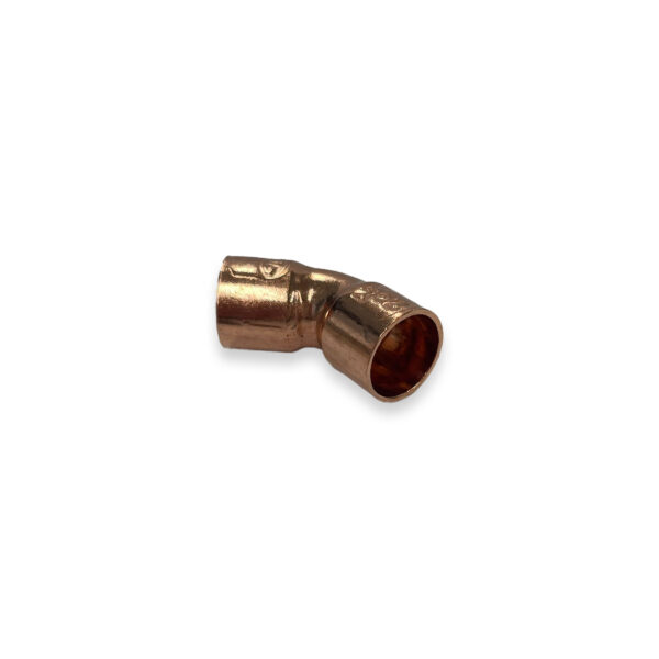Bocht roodkoper 15 x 15 mm 45 graden 643602