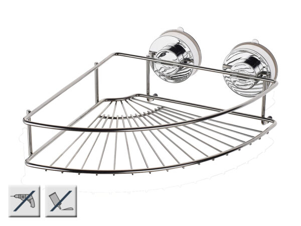 Z12020000 Hoekdoucherekje  249 X 94 X 249 Mm, Rvs/Kunststof 731269