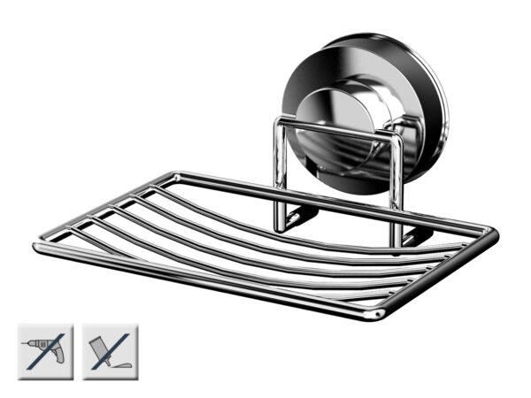 Z12040100 Zeepschaal 130 X 80 X 122 Mm, Rvs/Kunststof 731272