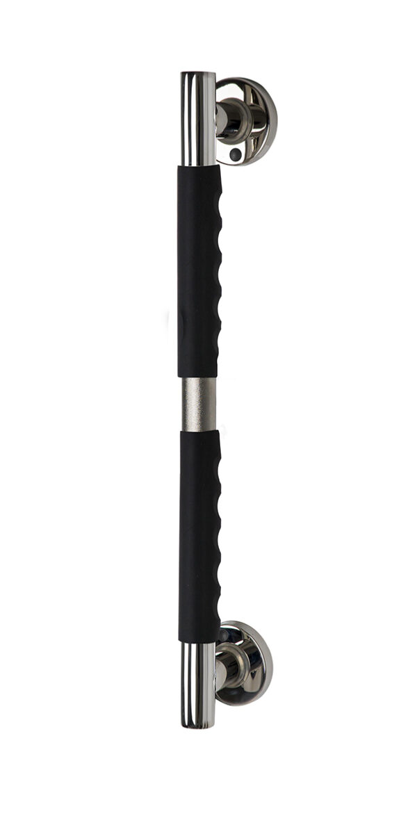 Ridder Ken badgreep met softgrip 60 cm chroom/zwart 731324