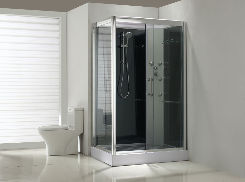 Productfoto Sunshine rechts complete douchecabine 120x90x218 alu  5mm glas 10184