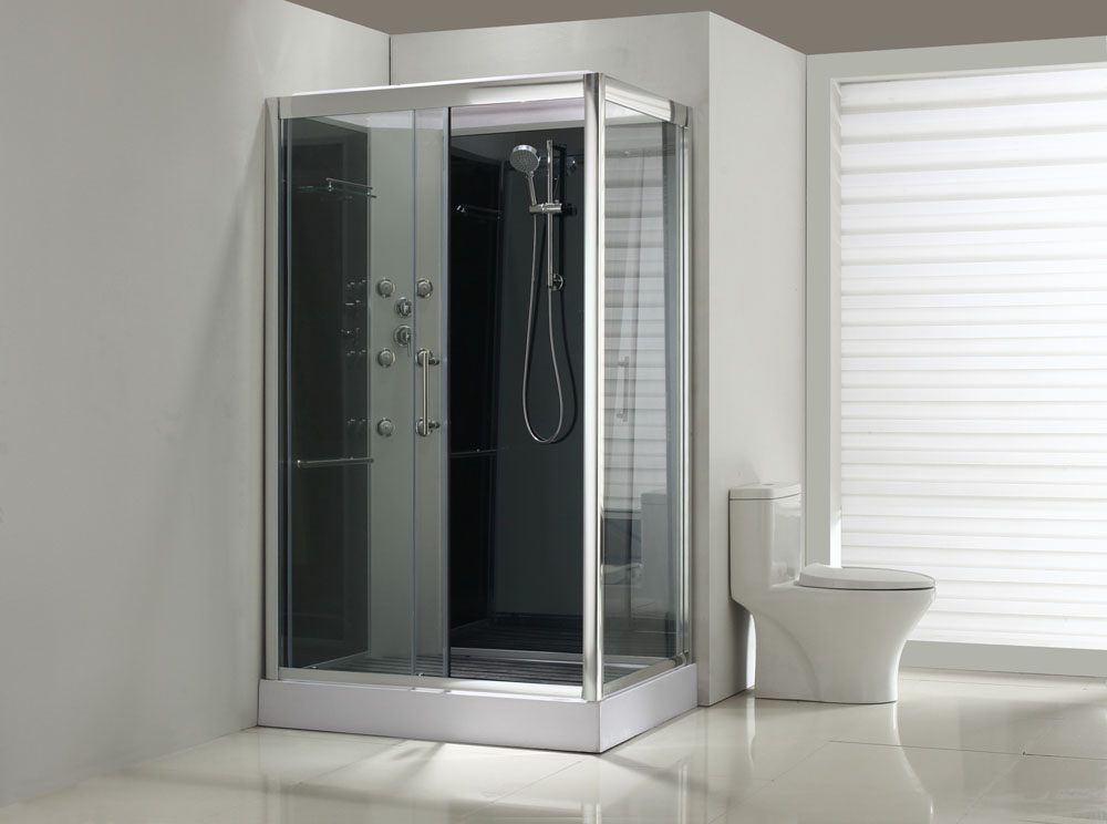 Productfoto Sunshine links complete douchecabine 120x90x218 alu  5mm glas 10185