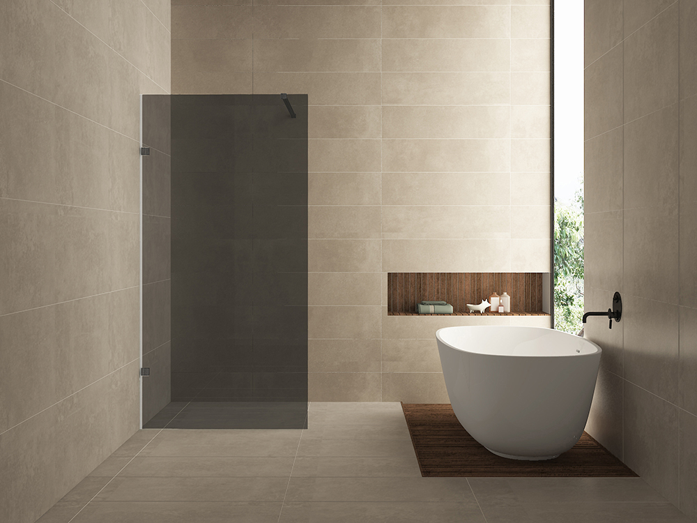 Productfoto Less inloopdouche 800 x 2000 x 8 mm nano rookglas/gunmetal 203134